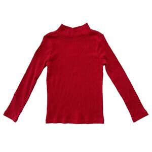 Hanna Andersson Ribbed Mock Neck Top